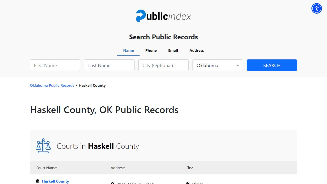 Haskell County, OK Public Court, Arrest and Inmate Records - ThePublicIndex